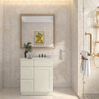 21"Dx30"Wx34-1/2"H Birch Solid Wood Bath Vanity Cabinet without Top V3021DL