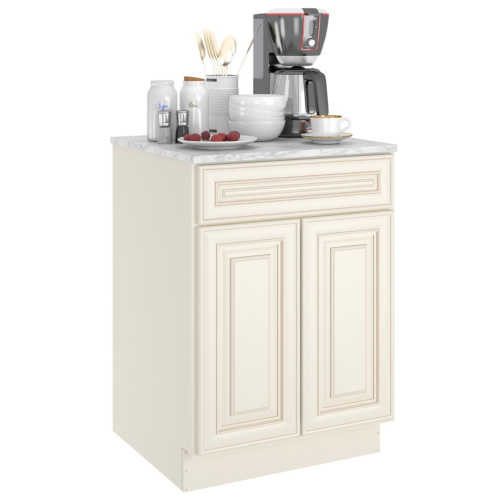 24"D Birch Solid Wood X 24"W X 34-1/2"H Base Kitchen Cabinet B24