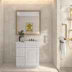 21"Dx30"Wx34-1/2"H Birch Solid Wood Bath Vanity Cabinet without Top V3021DL