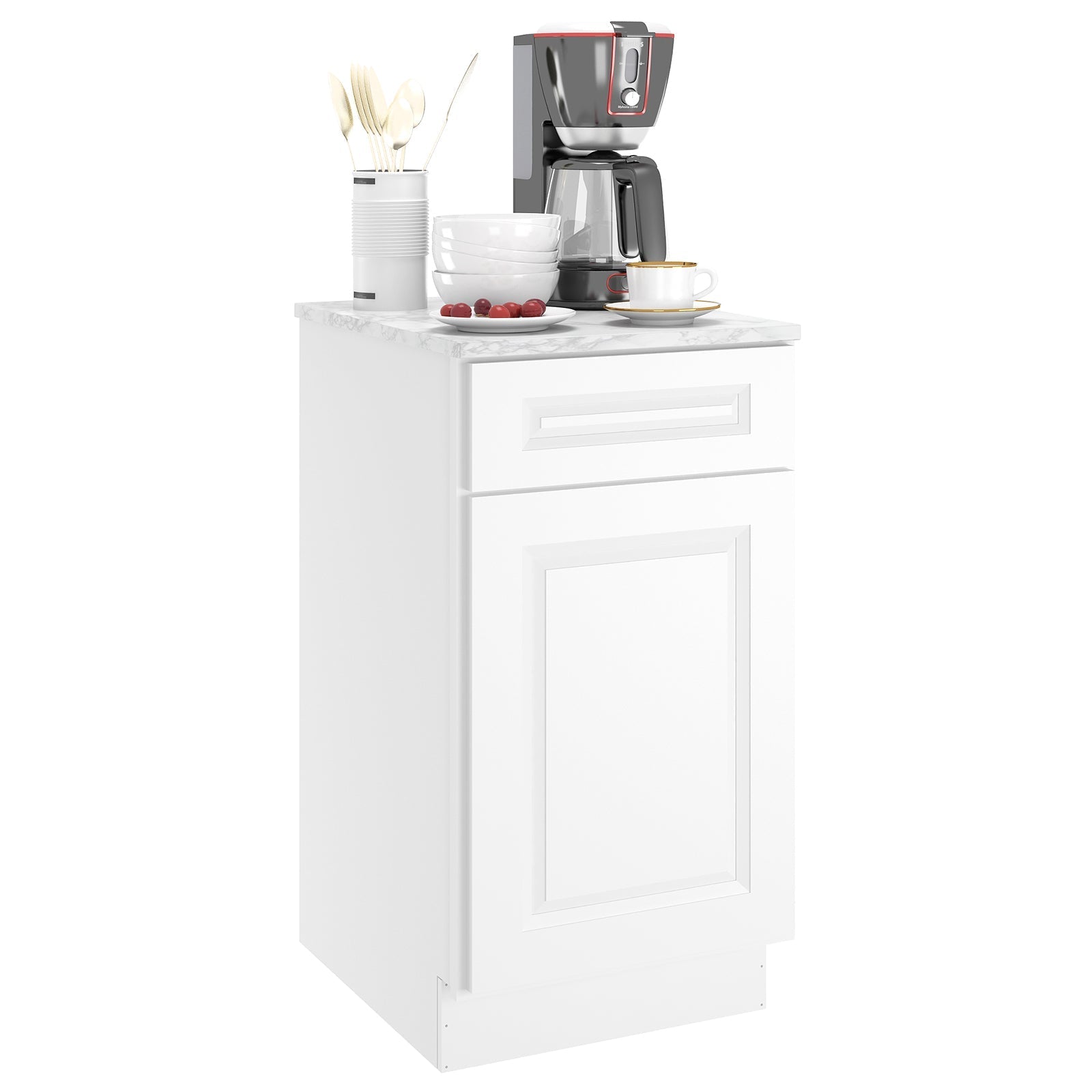 24"D Birch Solid Wood X 18"W X 34-1/2"H Base Kitchen Cabinet B18