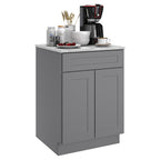 24"D Birch Solid Wood X 24"W X 34-1/2"H Base Kitchen Cabinet B24