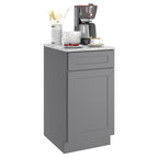 24"D Birch Solid Wood X 18"W X 34-1/2"H Base Kitchen Cabinet B18