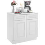 24"D*33"W*34.5"H Birch Solid Wood Base Kitchen Cabinet B33