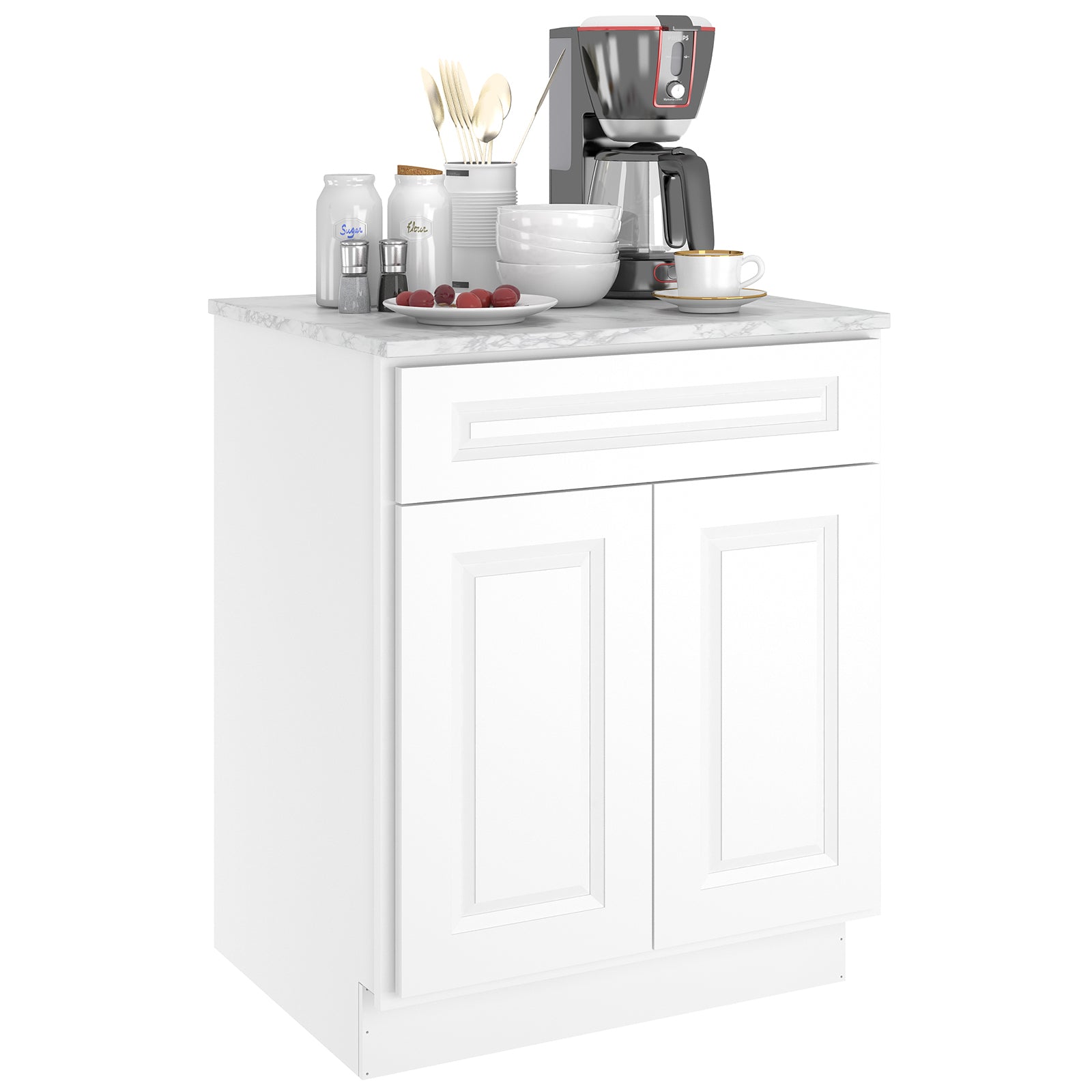 24"D Birch Solid Wood X 27"W X 34-1/2"H Base Kitchen Cabinet B27