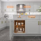 21"W Birch Solid Wood X 24"D X 34-1/2"H Base Kitchen Cabinet B21