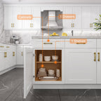 21"W Birch Solid Wood X 24"D X 34-1/2"H Base Kitchen Cabinet B21