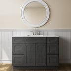 21"D Birch Solid Wood X48"W X 21"D X 34-1/2"H Bath Vanity Sink Drawer Cabinet without Top VDDB48
