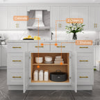 24"D*30"W*34.5"H Birch Solid Wood Base Kitchen Cabinet B30