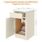 24"D Birch Solid Wood X 18"W X 34-1/2"H Base Kitchen Cabinet B18