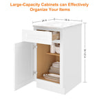 24"D Birch Solid Wood X 18"W X 34-1/2"H Base Kitchen Cabinet B18