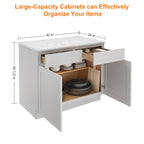 24"D*42"W*34.5"H Birch Solid Wood Base Kitchen Cabinet B42