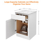 21"W Birch Solid Wood X 24"D X 34-1/2"H Base Kitchen Cabinet B21