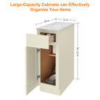 24"D Birch Solid Wood X 12"W X 34-1/2"H Base Kitchen Cabinet B12