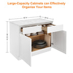 24"D*42"W*34.5"H Birch Solid Wood Base Kitchen Cabinet B42