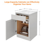 21"W Birch Solid Wood X 24"D X 34-1/2"H Base Kitchen Cabinet B21
