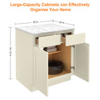 24"D*30"W*34.5"H Birch Solid Wood Base Kitchen Cabinet B30
