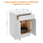 24"D Birch Solid Wood X 24"W X 34-1/2"H Base Kitchen Cabinet B24