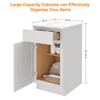 24"D Birch Solid Wood X 18"W X 34-1/2"H Base Kitchen Cabinet B18