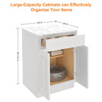 24"D Birch Solid Wood X 24"W X 34-1/2"H Base Kitchen Cabinet B24