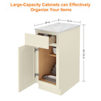 24"D Birch Solid Wood X 15"W X 34-1/2"H Base Kitchen Cabinet B15
