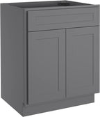 24"D Birch Solid Wood X 27"W X 34-1/2"H Base Kitchen Cabinet B27