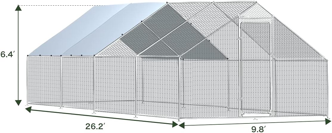 Large Metal Chicken Coop