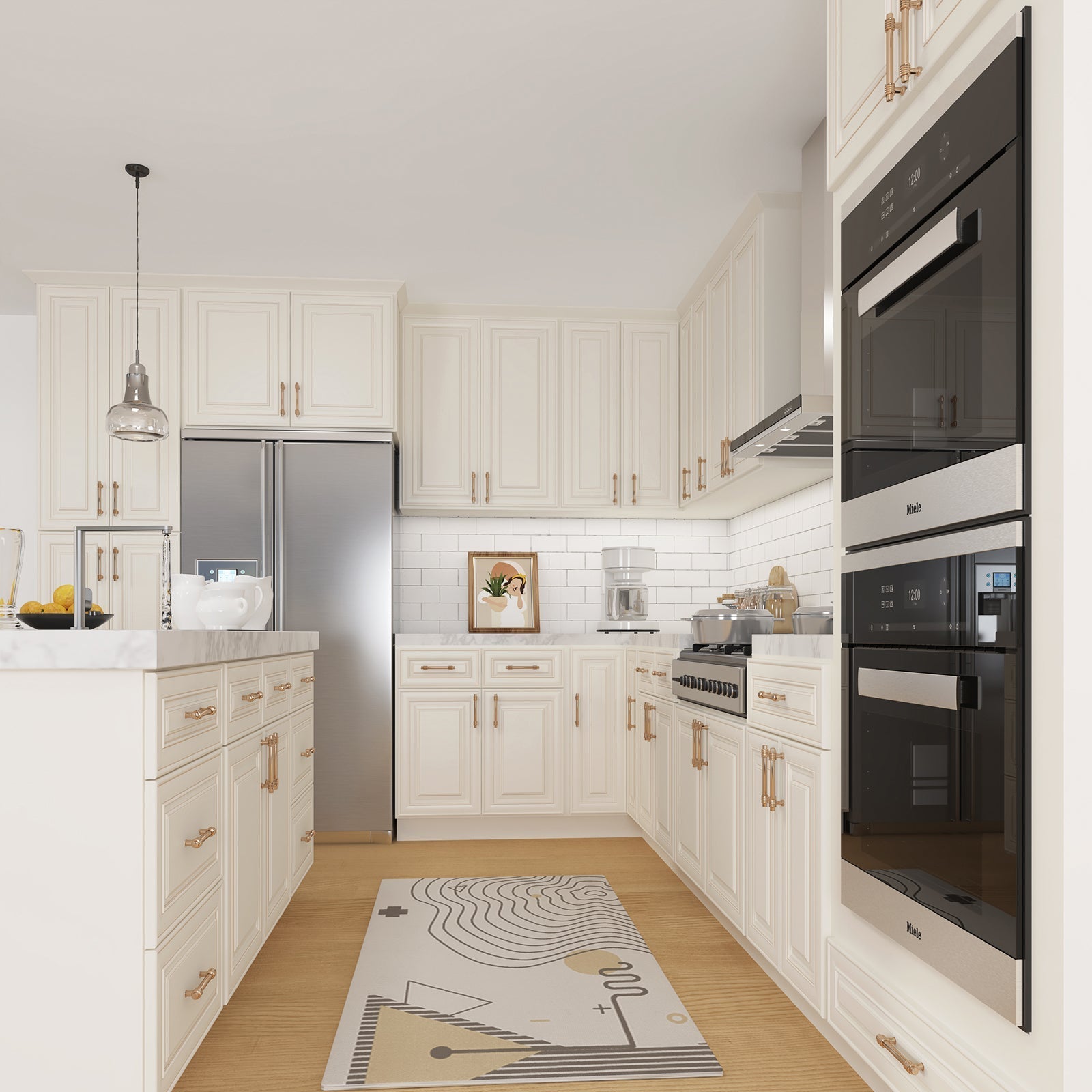 21"W Birch Solid Wood X 24"D X 34-1/2"H Base Kitchen Cabinet B21
