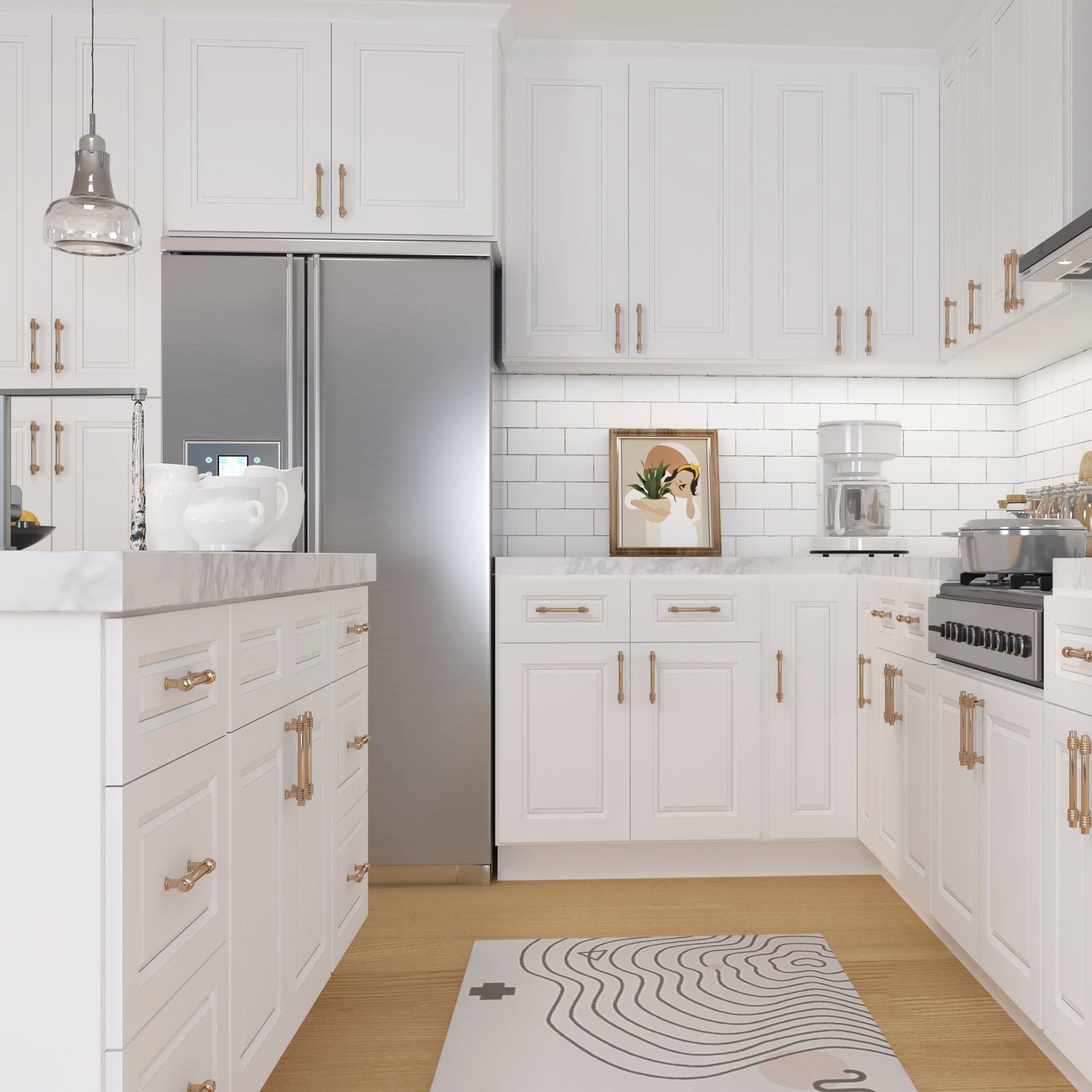 24"D*36"W*34.5"H Birch Solid Wood Base Kitchen Cabinet B36