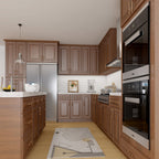 24"D Birch Solid Wood X 15"W X 34-1/2"H Base Kitchen Cabinet B15