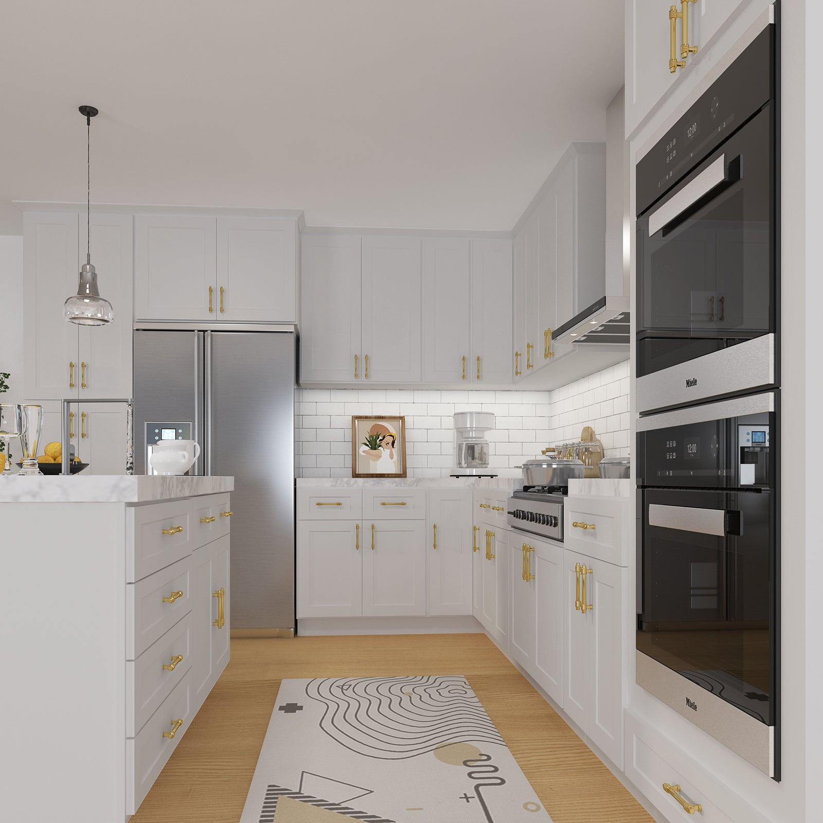 24"D*36"W*34.5"H Birch Solid Wood Base Kitchen Cabinet B36