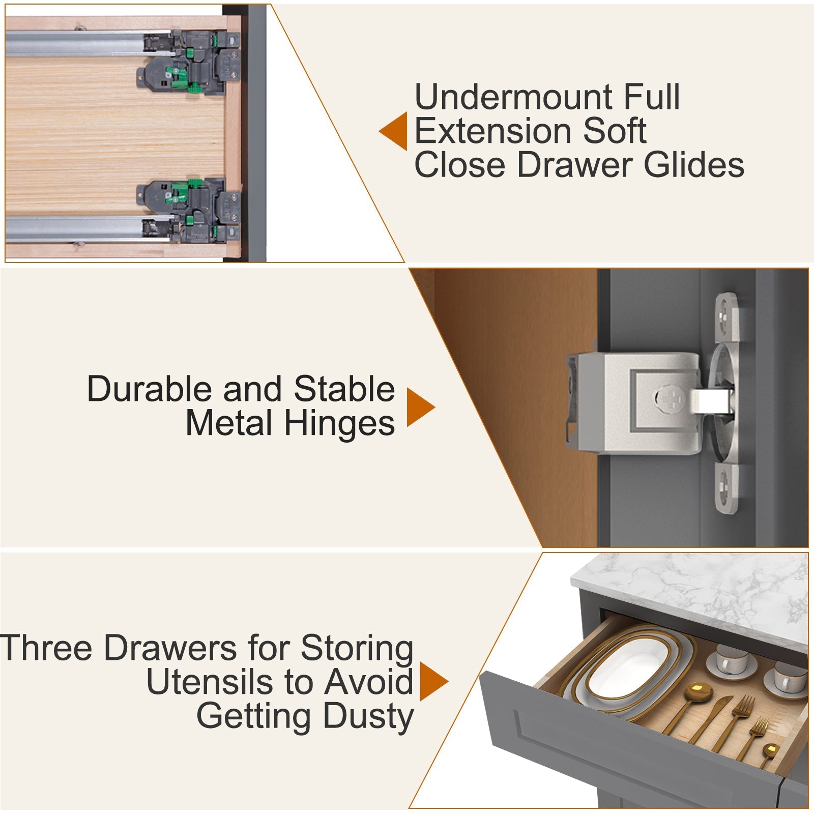 21"Dx30"Wx34-1/2"H Birch Solid Wood Bath Vanity Cabinet without Top V3021DR