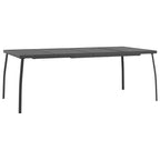 Patio Table Anthracite 65"x31.5"x28.3" Steel Mesh