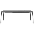 Patio Table Anthracite 65"x31.5"x28.3" Steel Mesh