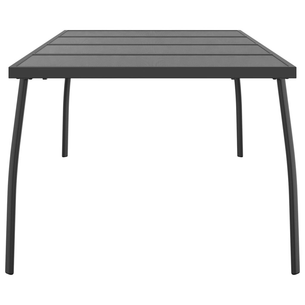 Patio Table Anthracite 65"x31.5"x28.3" Steel Mesh