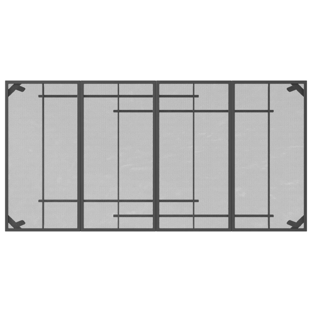 Patio Table Anthracite 65"x31.5"x28.3" Steel Mesh