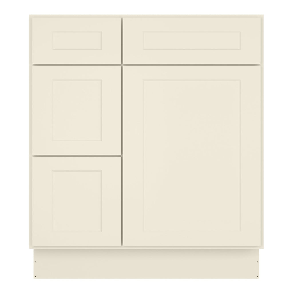 21"Dx30"Wx34-1/2"H Birch Solid Wood Bath Vanity Cabinet without Top V3021DL