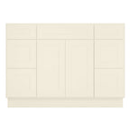21"D Birch Solid Wood X 60"W X 34-1/2"H Bath Vanity Double Drawer Cabinet without Top VDDB60