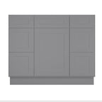 21"D Birch Solid Wood X 42"W X 34-1/2"H Bath Vanity Double Drawer Cabinet without Top VDDB42