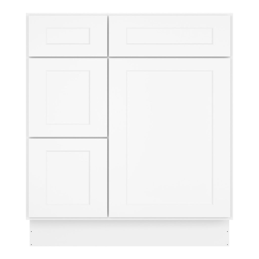 21"Dx30"Wx34-1/2"H Birch Solid Wood Bath Vanity Cabinet without Top V3021DL