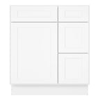 21"Dx30"Wx34-1/2"H Birch Solid Wood Bath Vanity Cabinet without Top V3021DR