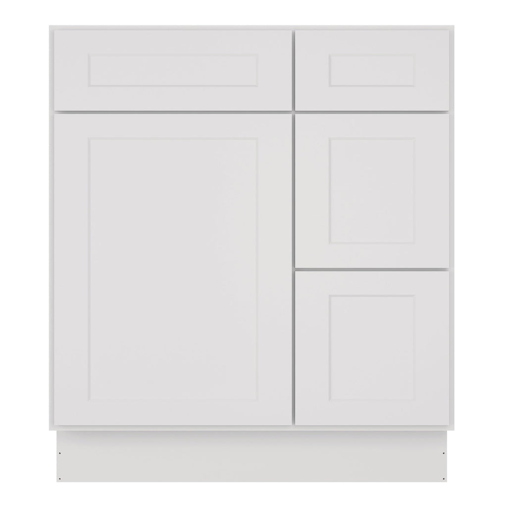 21"Dx30"Wx34-1/2"H Birch Solid Wood Bath Vanity Cabinet without Top V3021DR