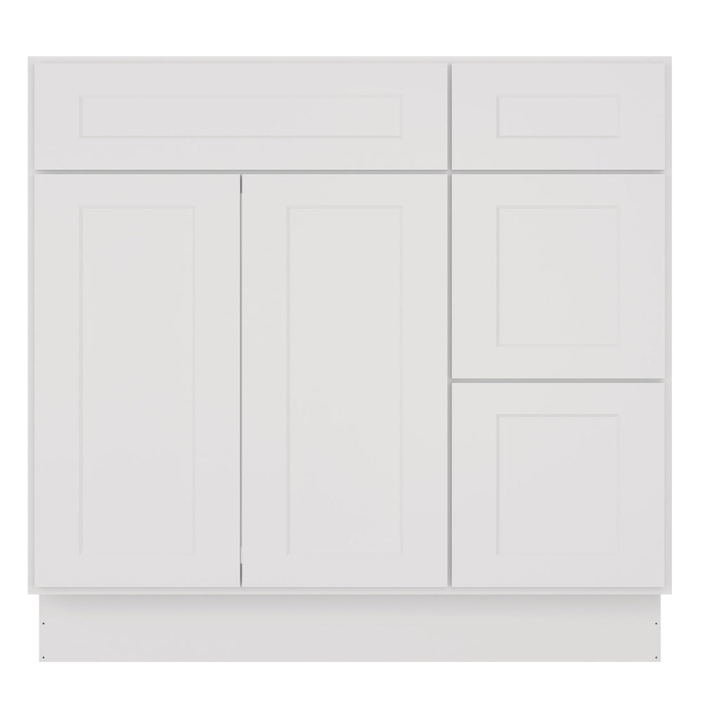 21"Dx36"Wx34-1/2"H Birch Solid Wood Bath Vanity Cabinet without Top V3621DR