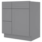 21"Dx30"Wx34-1/2"H Birch Solid Wood Bath Vanity Cabinet without Top V3021DL