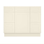 21"D Birch Solid Wood X 42"W X 34-1/2"H Bath Vanity Double Drawer Cabinet without Top VDDB42