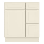 21"Dx30"Wx34-1/2"H Birch Solid Wood Bath Vanity Cabinet without Top V3021DR