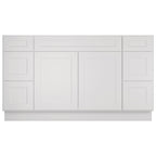21"D Birch Solid Wood X48"W X 21"D X 34-1/2"H Bath Vanity Sink Drawer Cabinet without Top VDDB48