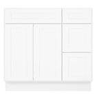 21"Dx36"Wx34-1/2"H Birch Solid Wood Bath Vanity Cabinet without Top V3621DR