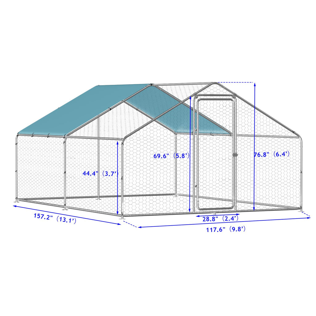 Large Metal Chicken Coop