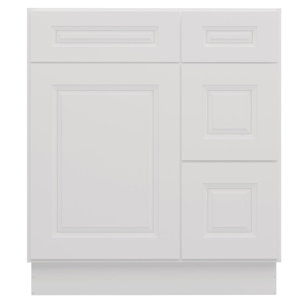 21"Dx30"Wx34-1/2"H Birch Solid Wood Bath Vanity Cabinet without Top V3021DR