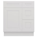 21"Dx30"Wx34-1/2"H Birch Solid Wood Bath Vanity Cabinet without Top V3021DR